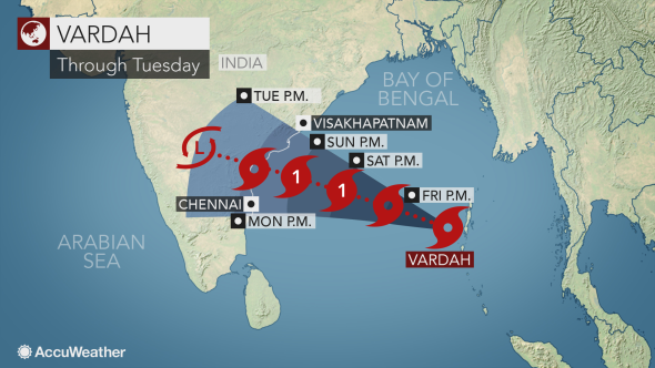 Tropical Cyclonic Storm Vardah to hit Andhra Pradesh