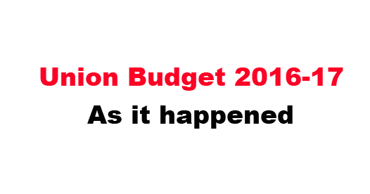 Live: Arun Jaitley presents his third Budget
