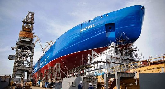 Russia launches most powerful nuclear icebreaker Arktika