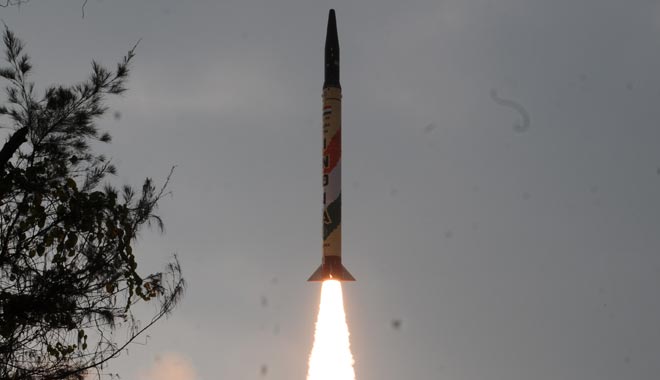 Nuclear-capable surface-to-surface Agni-I ballistic missile test fired