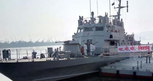 Indian Navy commissions INS Tihayu