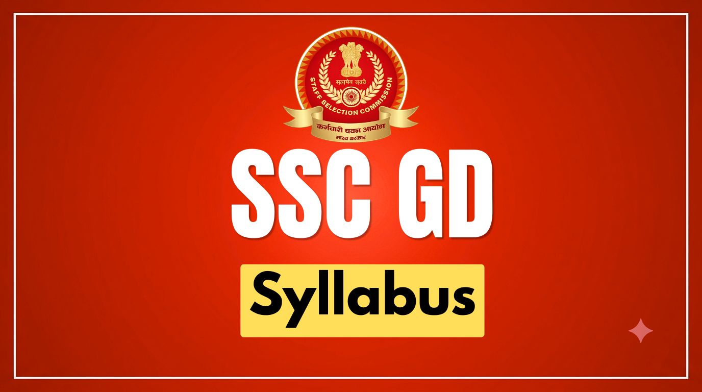 SSC GD Syllabus 2026: Subject-wise Topics and Exam Pattern