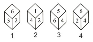 Cubes and Dice mcq question image Cubes and Dice mcq question image