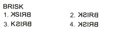 Mirror Images mcq question image