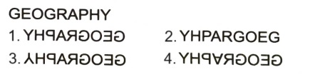 Mirror Images mcq question image