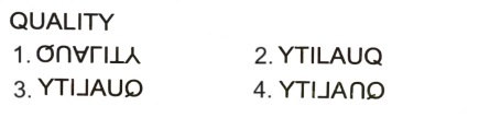 Mirror Images mcq question image