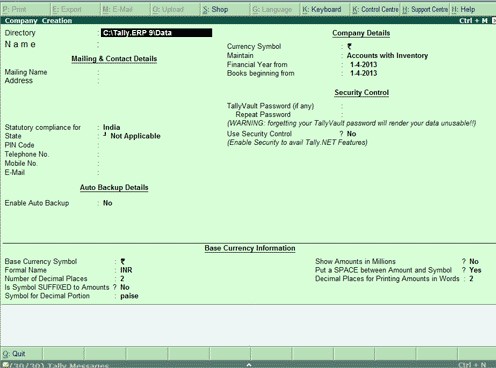 Tally mcq solution image