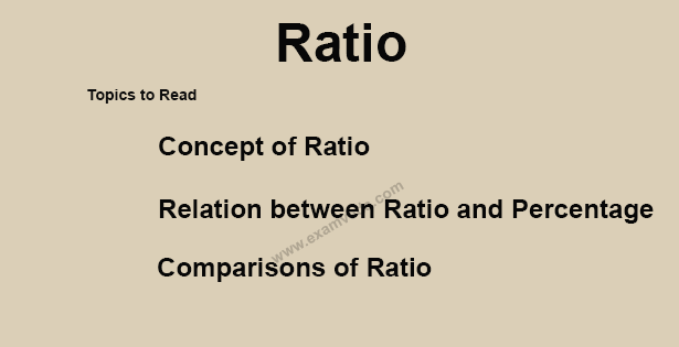 Concept of Ratio, Proportion and Variation