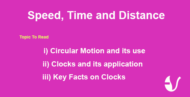 Clocks, Circular motion and their application in speed, time and distance