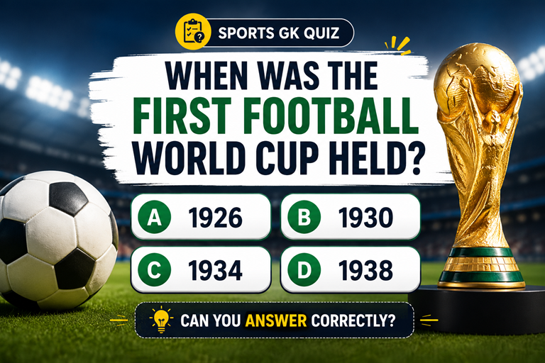 When Was the First Football World Cup Held?