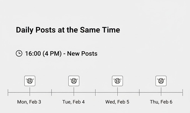 Post timing illustration