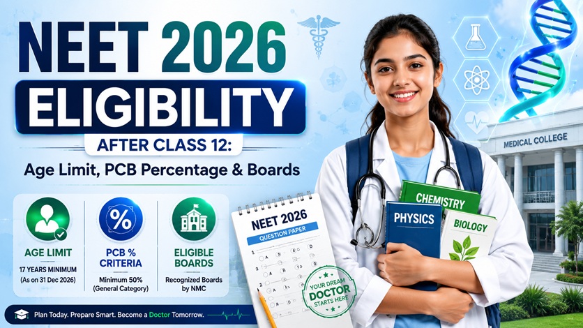 NEET 2026 Eligibility After Class 12: Age Limit, PCB Marks & Complete Guide