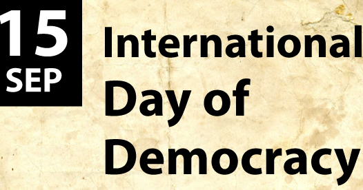 15 September: International Democracy Day