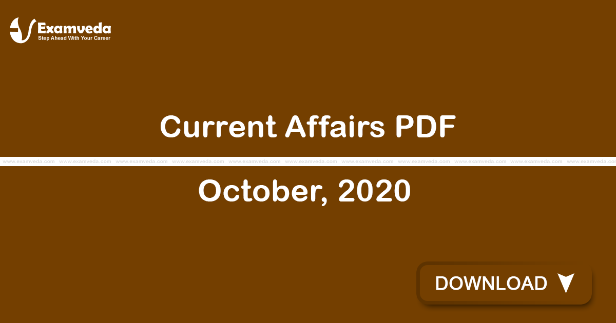 Current Affairs October, 2020 PDF | eBook