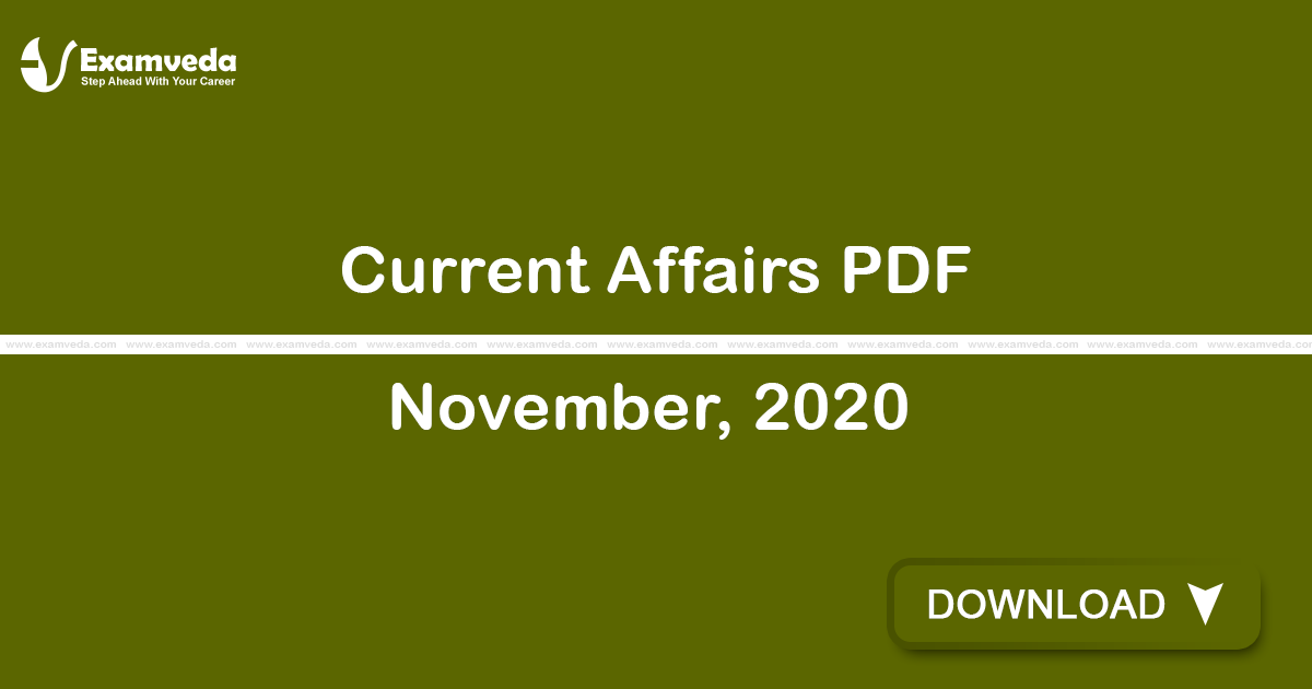Current Affairs November, 2020 PDF | eBook