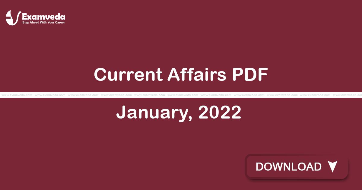 Current Affairs January, 2022 PDF | eBook