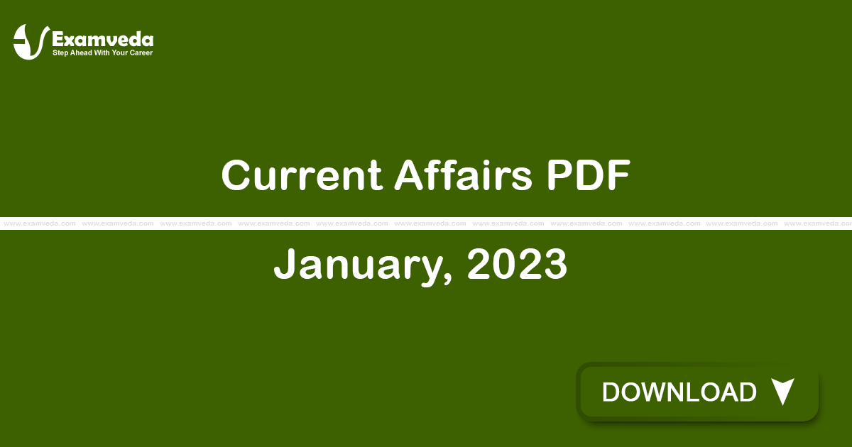 Current Affairs January, 2023 PDF | eBook