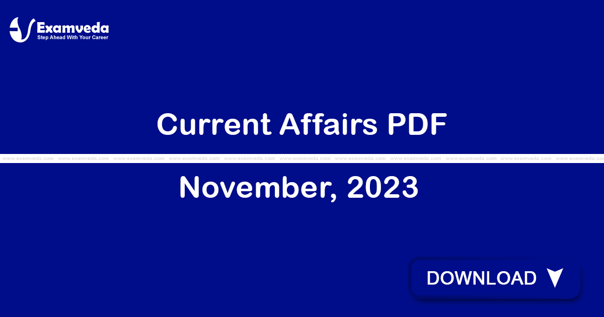 Current Affairs November, 2023 PDF | eBook