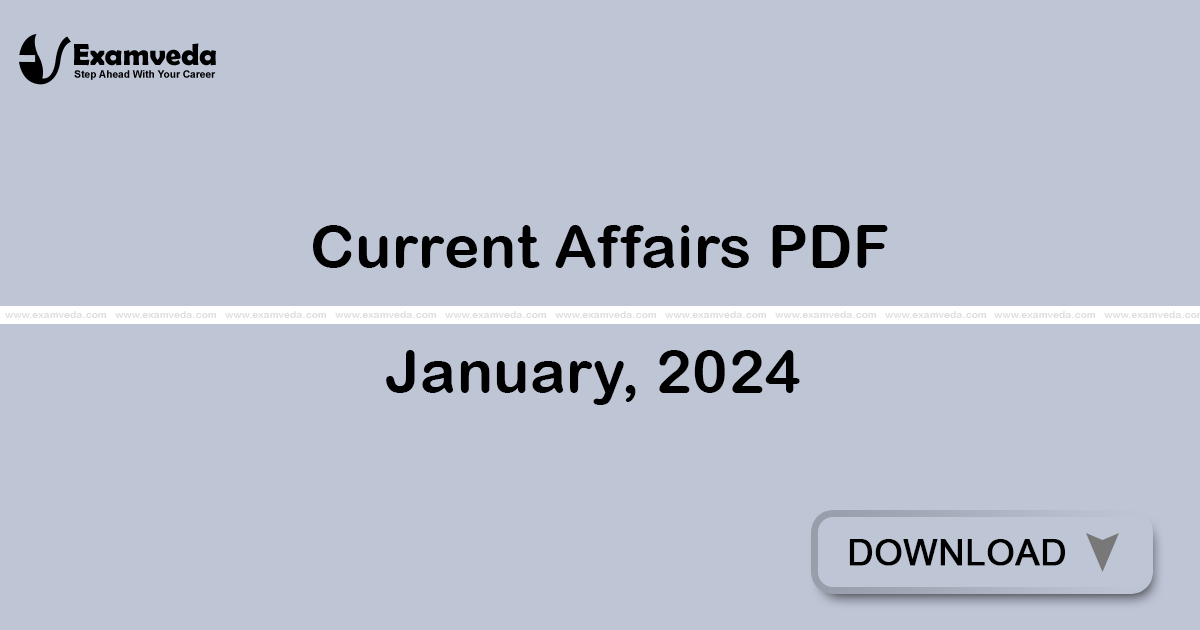 Current Affairs January, 2024 PDF | eBook