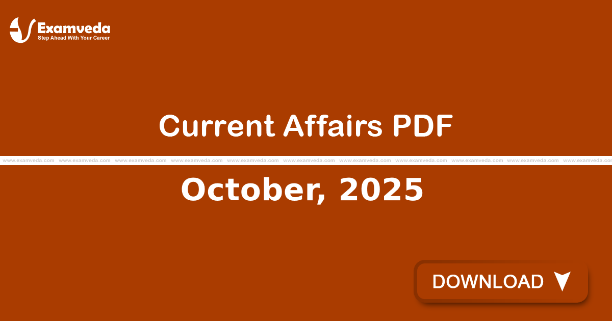 Current Affairs October, 2025 PDF | eBook