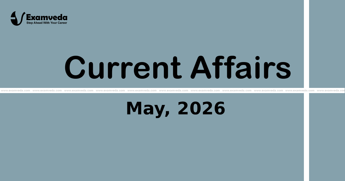 Current Affair of May 2026