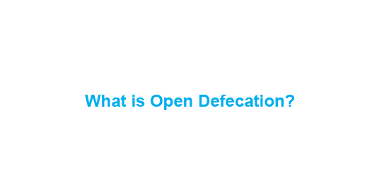 What is Open defecation?