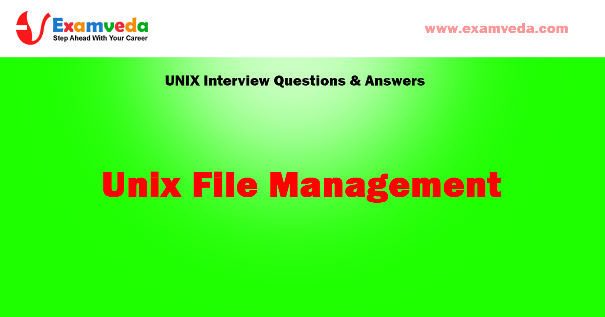 Unix File Management question and answer for Interview