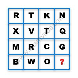 Missing Character Finding mcq question image Missing Character Finding mcq question image