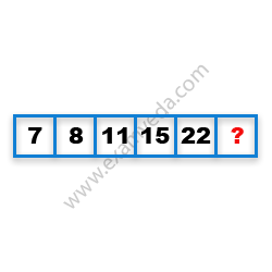 Missing Number Finding mcq question image Missing Number Finding mcq question image