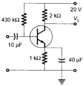 Analog Electronics mcq question image Analog Electronics mcq question image