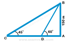 Height and Distance mcq solution image Height and Distance mcq solution image