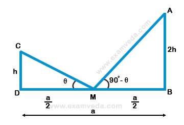 Height and Distance mcq solution image Height and Distance mcq solution image