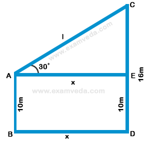 Height and Distance mcq solution image Height and Distance mcq solution image