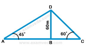 Height and Distance mcq solution image Height and Distance mcq solution image