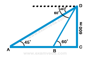 Height and Distance mcq solution image Height and Distance mcq solution image