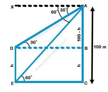 Height and Distance mcq solution image Height and Distance mcq solution image