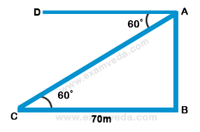 Height and Distance mcq solution image Height and Distance mcq solution image