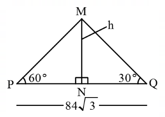 Height and Distance mcq question image Height and Distance mcq question image