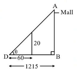 Height and Distance mcq question image Height and Distance mcq question image