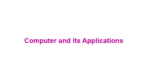 Computer and its Applications