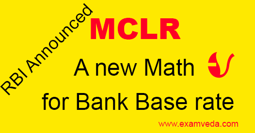 Marginal Cost of funds based Lending Rate (MCLR) to replace the present base rate system: RBI Marginal Cost of funds based Lending Rate (MCLR) to replace the present base rate system: RBI