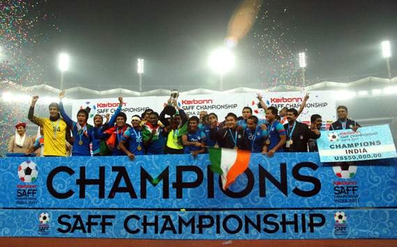 India won 2015 SAFF football championships