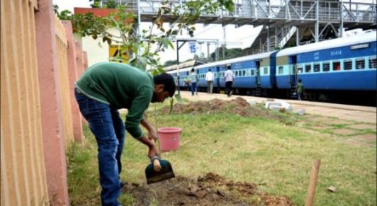 Indian Railways ink MoU with Haryana and Punjab to plant trees alongside Railway Track Indian Railways ink MoU with Haryana and Punjab to plant trees alongside Railway Track