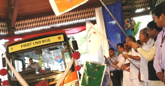 India’s first LNG-powered bus rolled out in Kerala