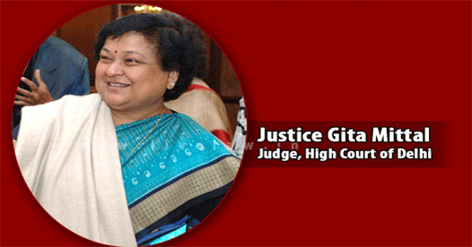 Justice Gita Mittal appointed as acting Chief justice of Delhi High Court Justice Gita Mittal appointed as acting Chief justice of Delhi High Court