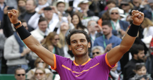 Rafael Nadal wins the Monte Carlo tennis tournament for a record 10th time