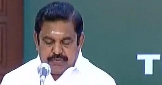 Edappadi K Palaniswamy sworn-in as Chief Minister of Tamil Nadu