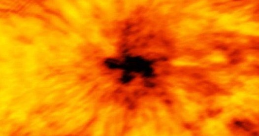 Scientists spot sunspot with centre twice the size of Earth Scientists spot sunspot with centre twice the size of Earth