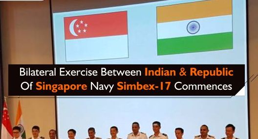 Bilateral Exercise SIMBEX-17 between Indian & Republic Of Singapore Navy Commences