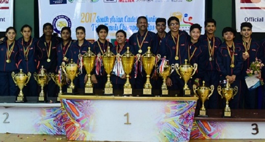 India wins all 10 Gold Medals at South Asian Junior Table Tennis Championships